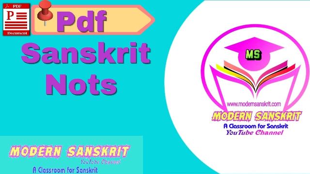 Pdf Notes (Sanskrit)